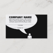 お世辞は紹介です 紹介カード (裏面)