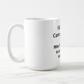 お世辞は言いません コーヒーマグカップ (左)