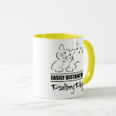 お世辞を言われがちな不思議な猫 マグカップ (正面右)