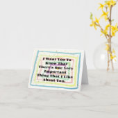 お世辞カードが気に入ったこと カード (黄色い花)