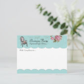 お世辞フランスののはがき付き椅子 ポストカード (スタンド正面)