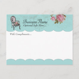 お世辞フランスののはがき付き椅子 ポストカード