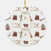 お中国の気に入りラウンドオーナメント セラミックオーナメント (裏面)