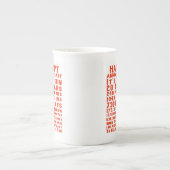 お二人おめでとう20周年 ボーンチャイナマグカップ (正面)