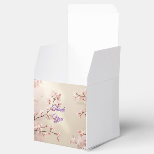 お二人だけの桜のウェディングギフトボックス フェイバーボックス (オープン)