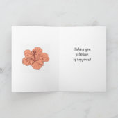 お二人だけの特別な結婚おめでとうカード ティール カード (内部)