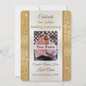 お二人だけの特別な50周年記念写真招待状 招待状 (正面)