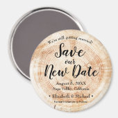 お二人だけの特別な 新しい日を救おう ウェディング 木製プリント マグネット (正面/裏面)