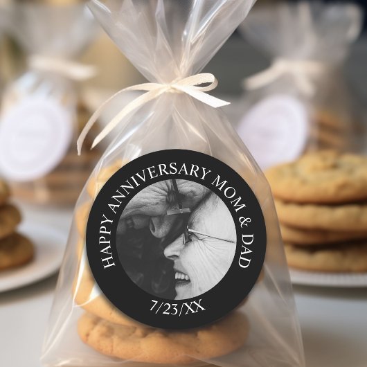 お二人だけの特別な anniversary おめでとう ラウンドシール