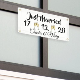 お二人だけのJust Married 横断幕