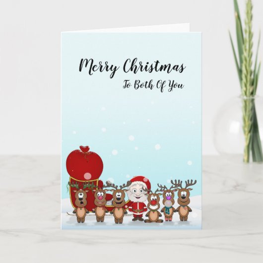お二人にクリスマスカードをプレゼント シーズンカード (正面)