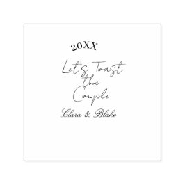 お二人のエンゲージメントパーティーを祝って セルフインキングスタンプ