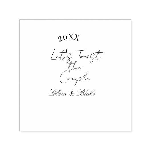 お二人のエンゲージメントパーティーを祝って セルフインキングスタンプ (デザイン)