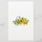 お二人のカードを願うヒマワリ チラシ (裏面)