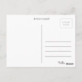 お二人のゴールド50周年記念オリジナルカード ポストカード (裏面)