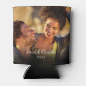 お二人の写真2枚でオリジナルのスクリプトネームと日付を 缶クーラー (正面)