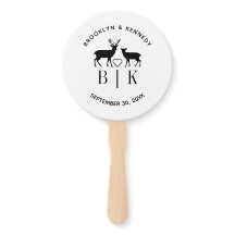 お二人の名前 鹿のモノグラム ラスティック カントリー ウェディング