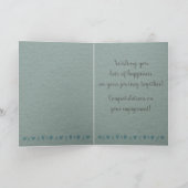 お二人の幸せを心から祝う オーダーメイドのエンゲージメントカード カード (内部)