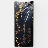 お二人の幸せを祝う バナー 横断幕 (縦)