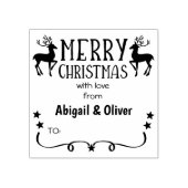 お二人の愛で聖降誕祭カスタムを祝して ラバースタンプ (インプリント)