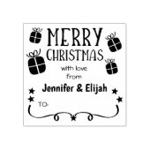 お二人の愛で聖降誕祭カスタムを祝して ラバースタンプ (インプリント)