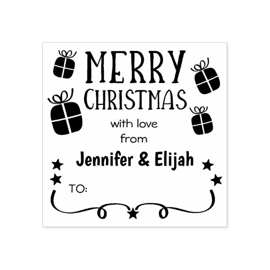 お二人の愛で聖降誕祭カスタムを祝して ラバースタンプ (インプリント)