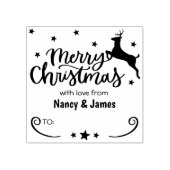 お二人の愛で聖降誕祭カスタムを祝して ラバースタンプ (インプリント)