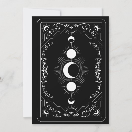 お二人の愛の日を保存して - 恋人たちのタロットカード セーブザデート (裏面)