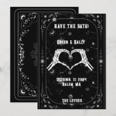 お二人の愛の記念日 恋人たちのタロットカード セーブザデート (正面/裏面)