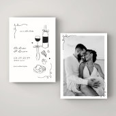 お二人の特別な日を告げる、ファンシーで手描きのウェディングフレーム セーブザデート