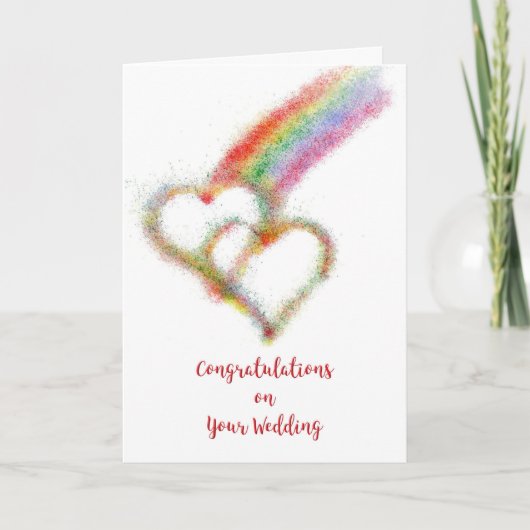 お二人の結婚おめでとう（ゲイまたはレズビアンカップルの結婚） カード (正面)