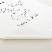 お二人の結婚を祝って乾杯 シェルパブランケット (3/4)