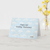お二人の結婚記念日おめでとう カード (黄色い花)