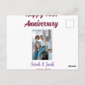 お二人の結婚10周年記念写真 ポストカード (裏面)
