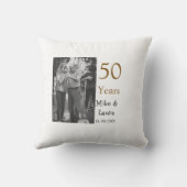 お二人の結婚50周年おめでとうございます　名前　日付 クッション (裏面)