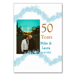 お二人の結婚50周年おめでとうございます　名前　日付 テーブルナンバー