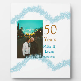 お二人の結婚50周年おめでとうございます　名前　日付 フォトプラーク