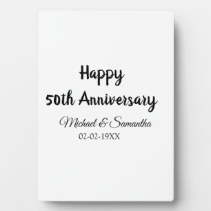お二人の結婚50周年おめでとう　※お名前※　※日付※　結婚記念日 フォトプラーク