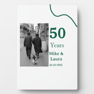 お二人の結婚50周年おめでとう 名前 日付 フォトプラーク