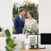 お二人様の写真入り結婚式ウェルカムポスター ポスター (ホームオフィス)