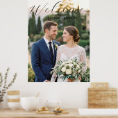 お二人様の写真入り結婚式ウェルカムポスター ポスター (キッチン)