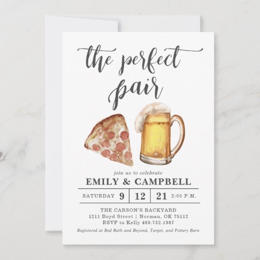 お二人様の特別な夜への招待 招待状 (正面)