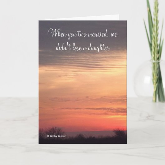 お二人結婚したの記念日 カード (正面)