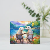 お互いがいることに幸せを感じて ポストカード (スタンド正面)