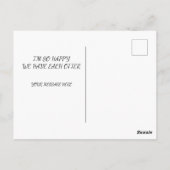 お互いがいることに幸せを感じて ポストカード (裏面)