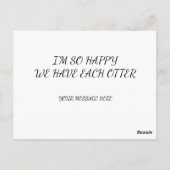 お互いがいることに幸せを感じて ポストカード (裏面)