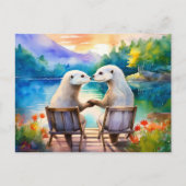 お互いがいることに幸せを感じて ポストカード (正面)