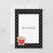 お互いにぴったりなテディベアのカード カード (裏面)