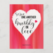 「お互いにサービスする」引用文はがき ポストカード (正面)