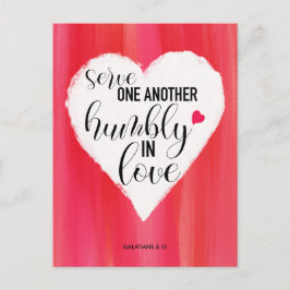 「お互いにサービスする」引用文はがき ポストカード